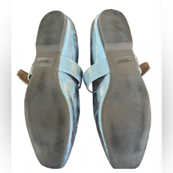 Dolce Vita Marcello metallic silver flat Maryjanes SZ 7.5 - Picture 12 of 13
